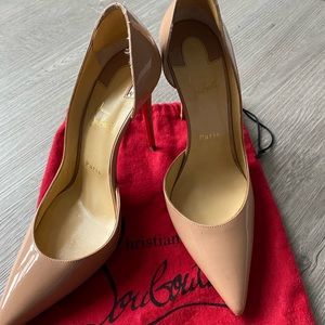 Nude Christian Louboutin Iriza 100mm Heels